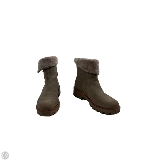 Boots Ankle Heels By Bare Traps In Tan, Size: 7.5