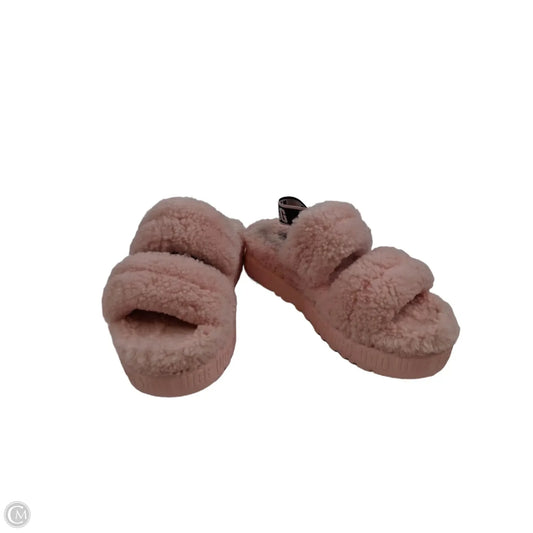 Sandals Designer By Ugg In Pink, Size: 8