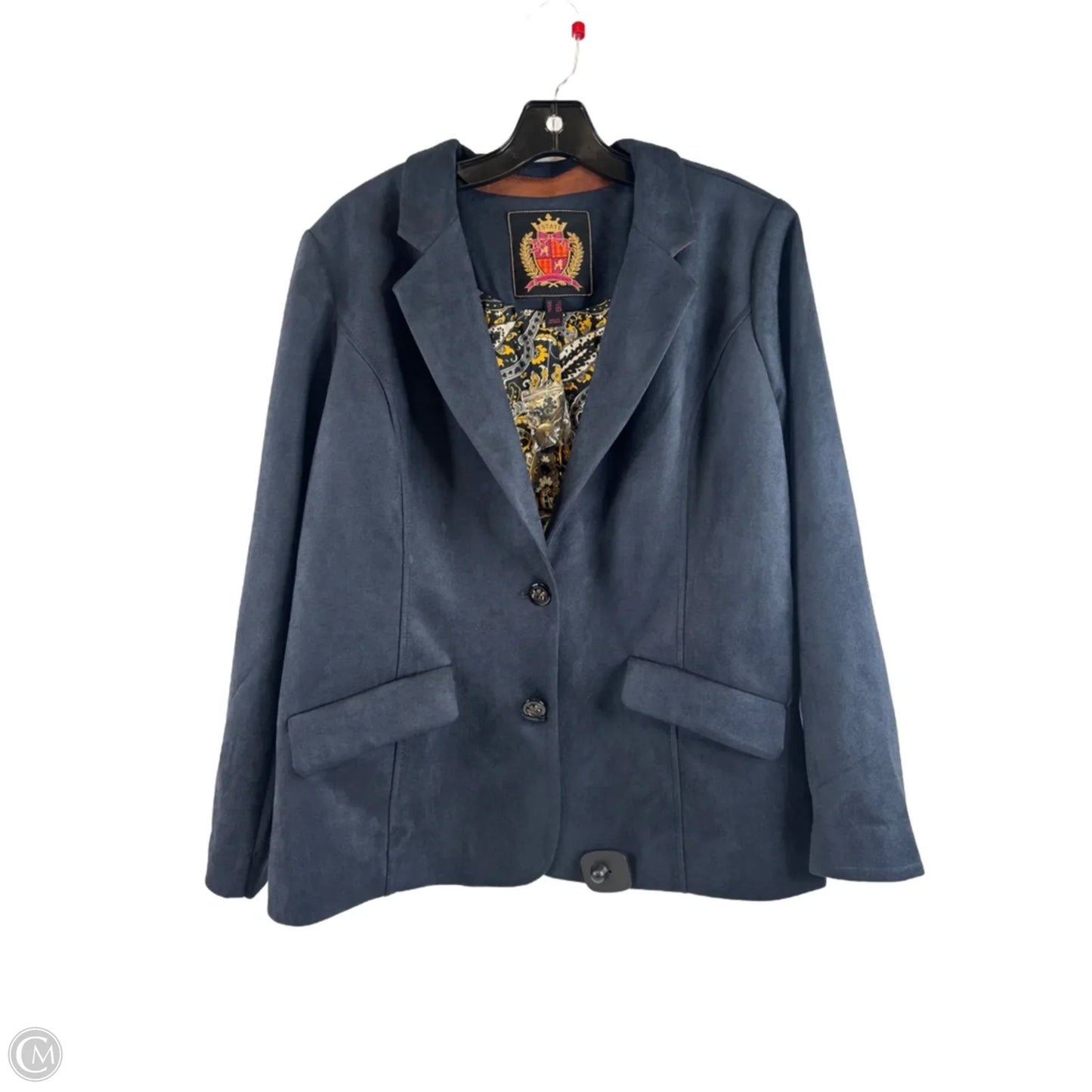 Blazer By Isaac Mizrahi Live Qvc In Navy, Size: Lp