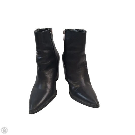 Boots Ankle Heels By Steve Madden In Black, Size: 8.5