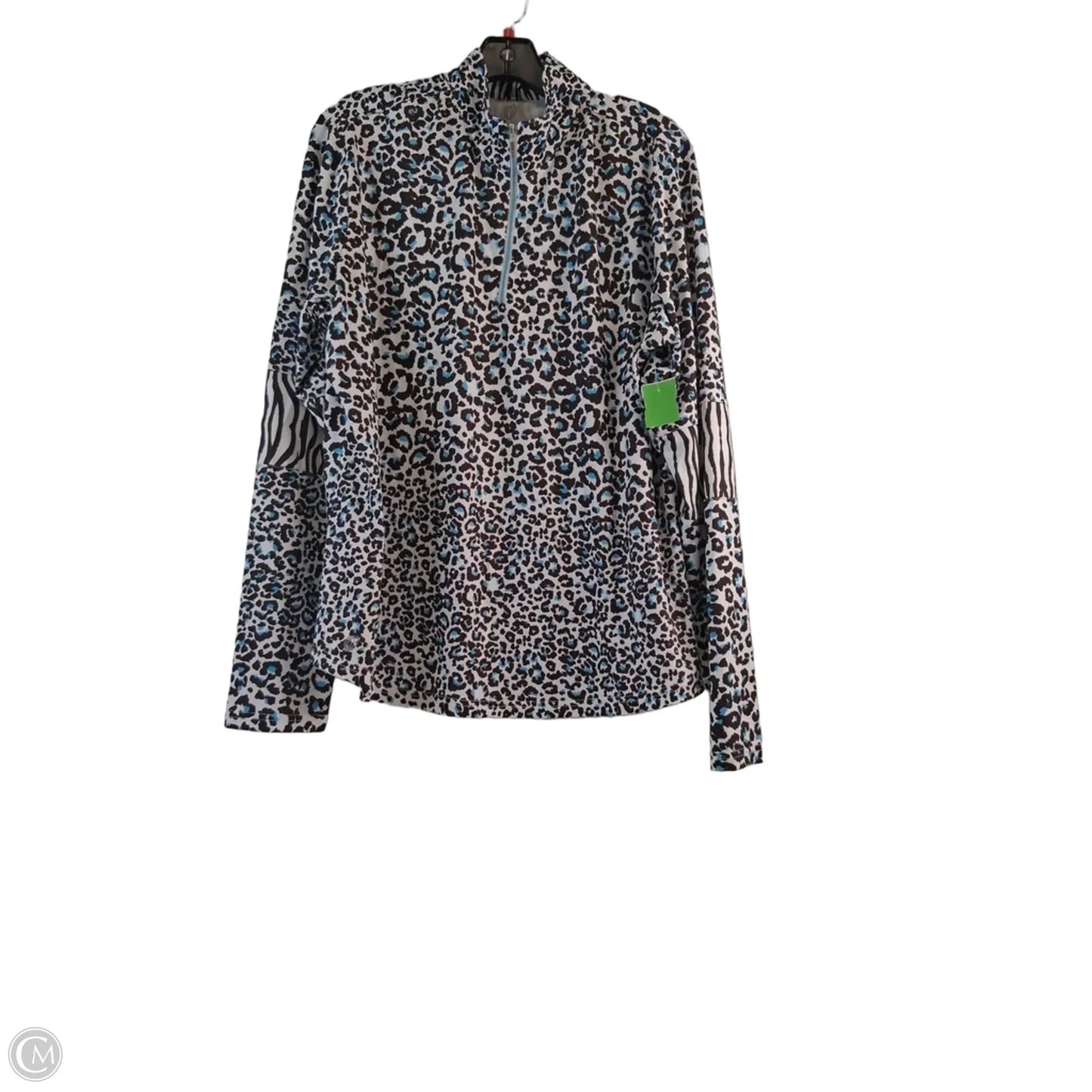 Athletic Top Long Sleeve Crewneck By Clothes Mentor In Animal Print, Size: Xxl