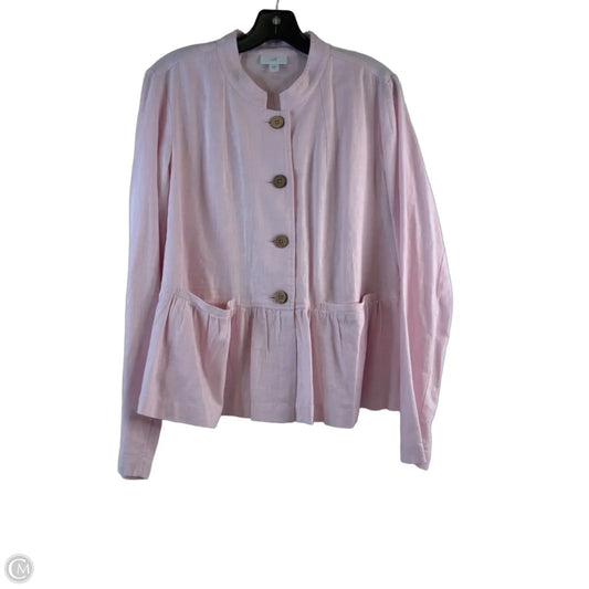 Top Long Sleeve By J. Jill In Pink, Size: M