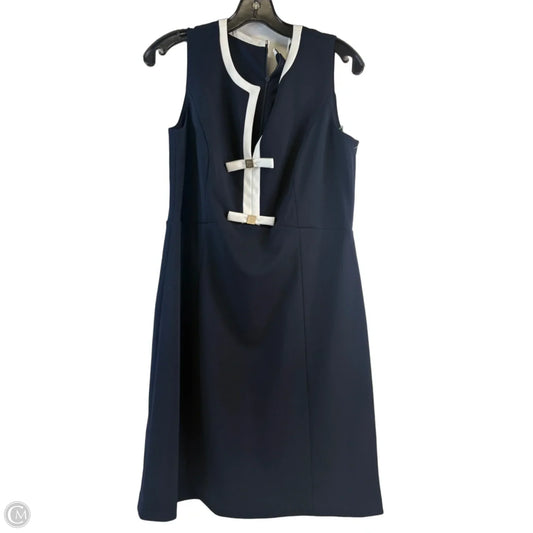 Dress Casual Midi By Tommy Hilfiger In Blue & White, Size: M