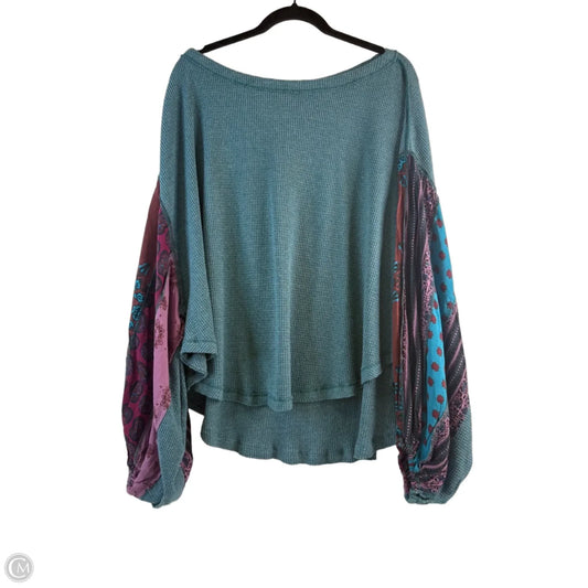 Top Long Sleeve By We The Free In Teal, Size: L
