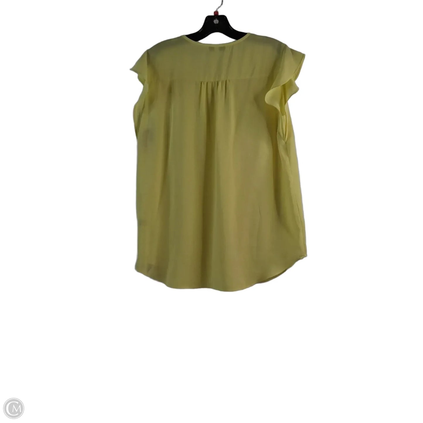 Top Short Sleeve By Chaus In Yellow, Size: M