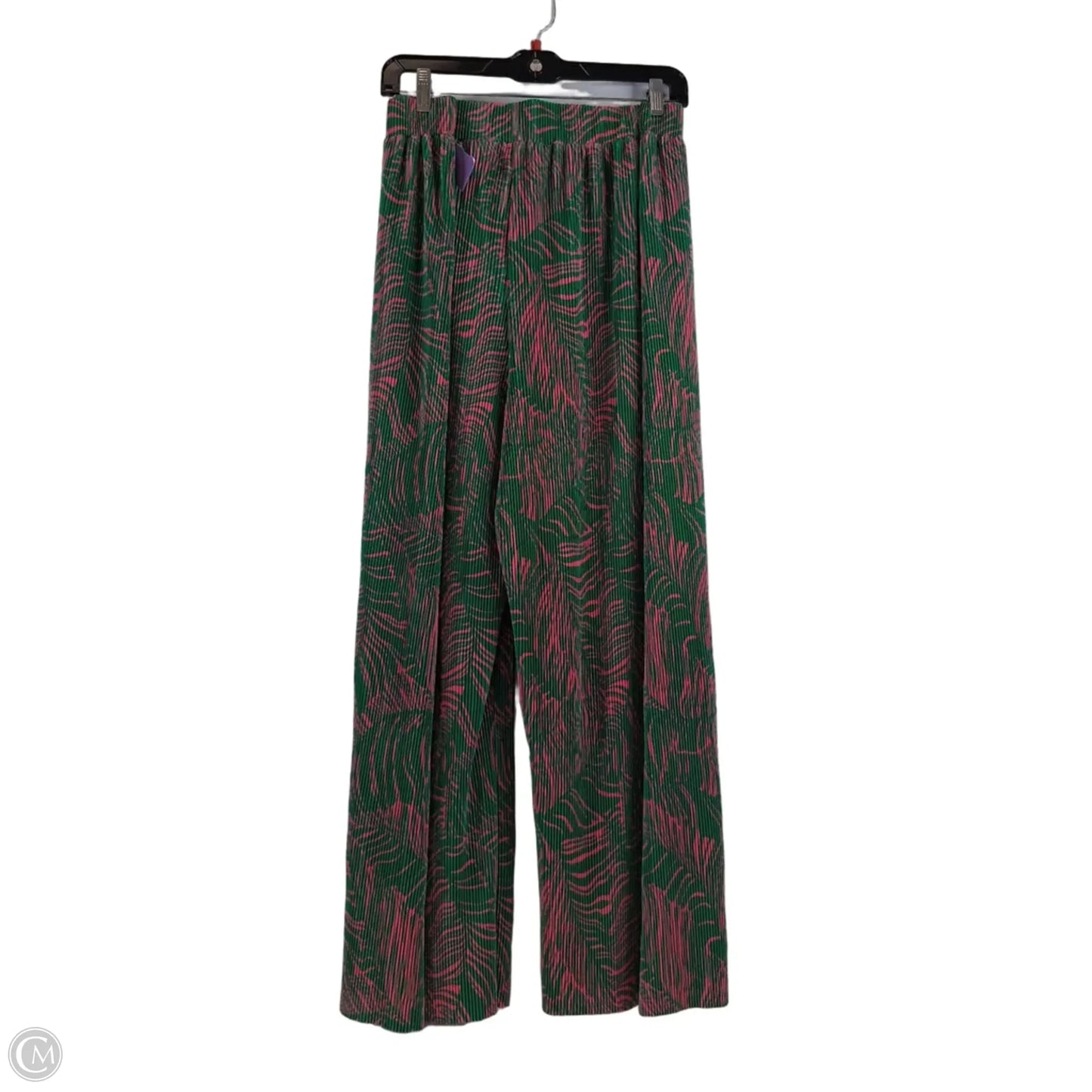 Pants Wide Leg By Intempo In Green & Pink, Size: 18