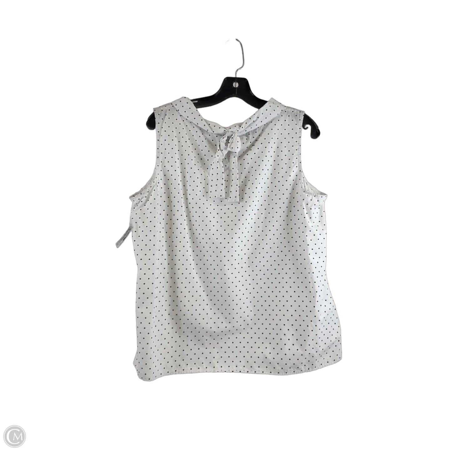 Top Sleeveless Basic By Talbots In Polkadot Pattern, Size: Xlp
