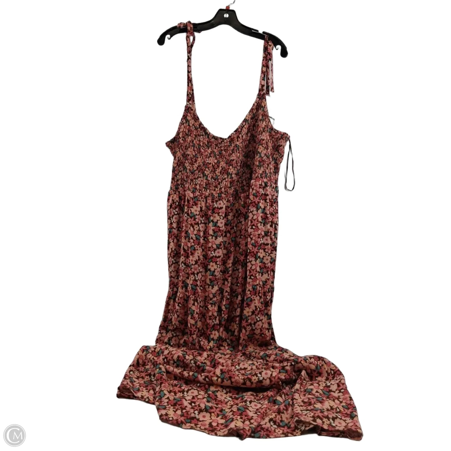 Dress Casual Maxi By George In Pink & Red, Size: Xxl
