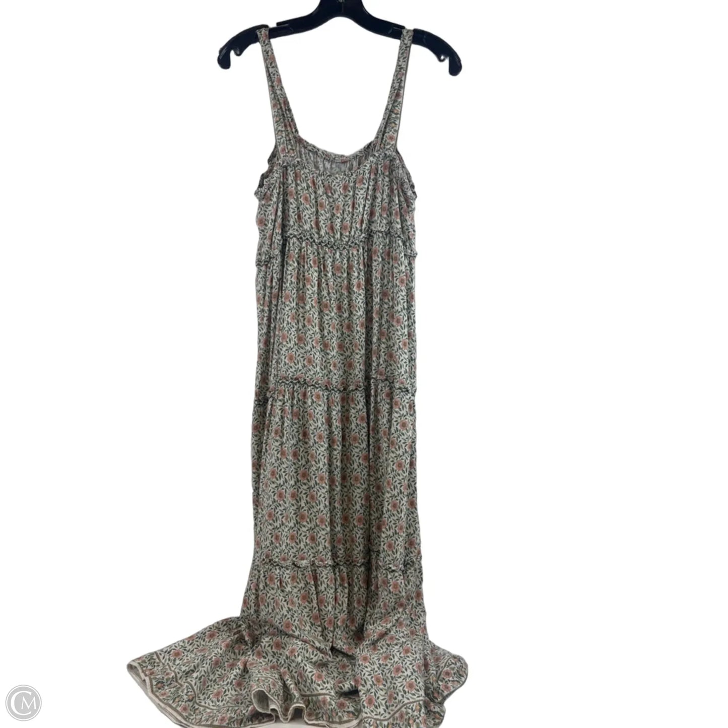 Dress Casual Maxi By Max Studio In Green & Orange, Size: M