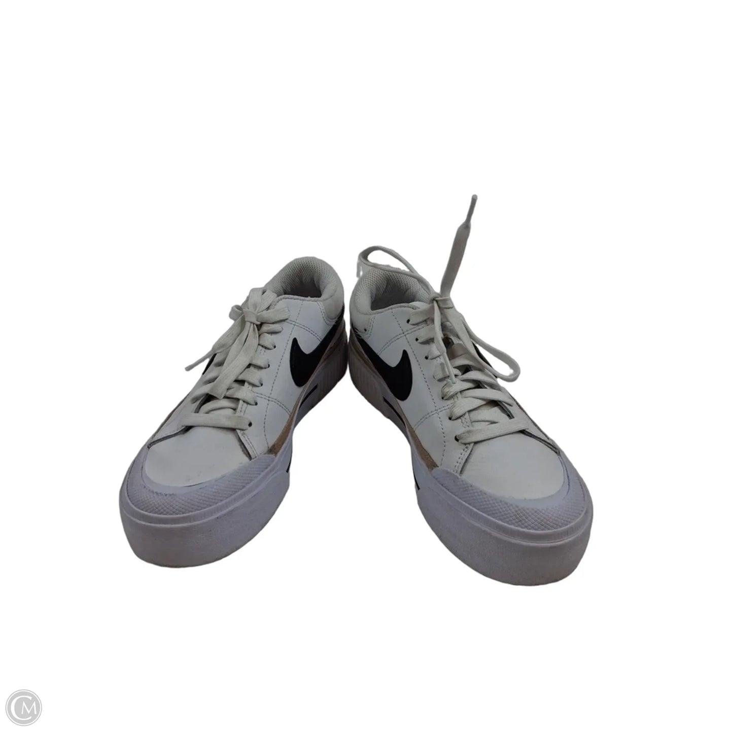 Shoes Sneakers By Nike In Brown & White, Size: 6.5