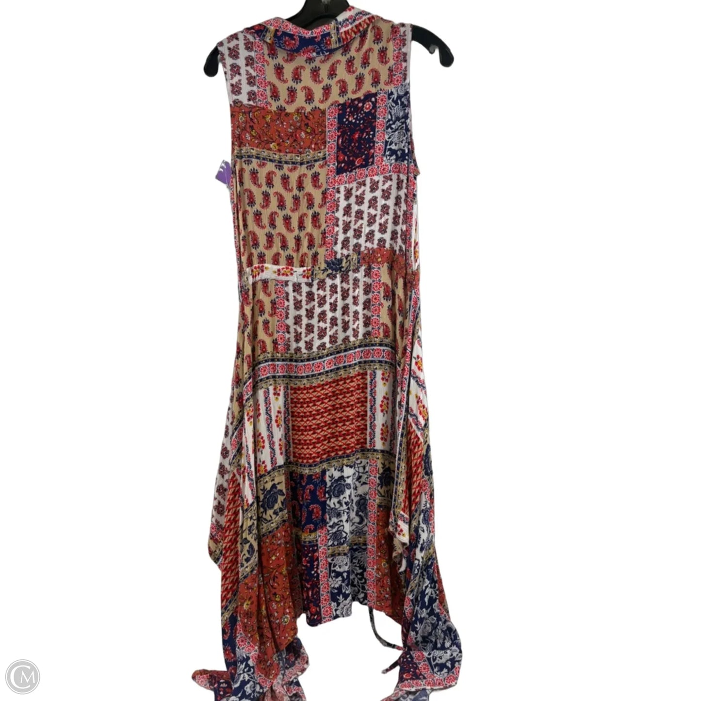 Dress Casual Midi By Dina Be In Blue & Red, Size: S