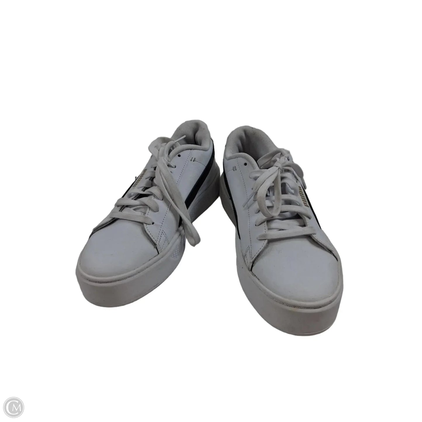 Shoes Sneakers By Puma In Black & White, Size: 10