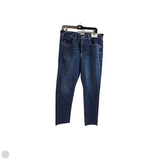 Jeans Skinny By Loft In Blue Denim, Size: 12