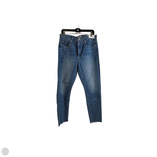 Jeans Skinny By Loft In Blue Denim, Size: 12