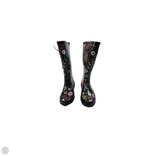 Boots Rain By Clothes Mentor In Multi-colored, Size: 6