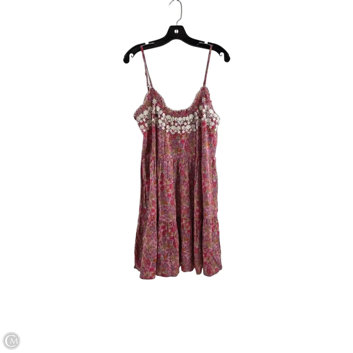 Dress Casual Short By Natural Life In Orange & Pink, Size: M
