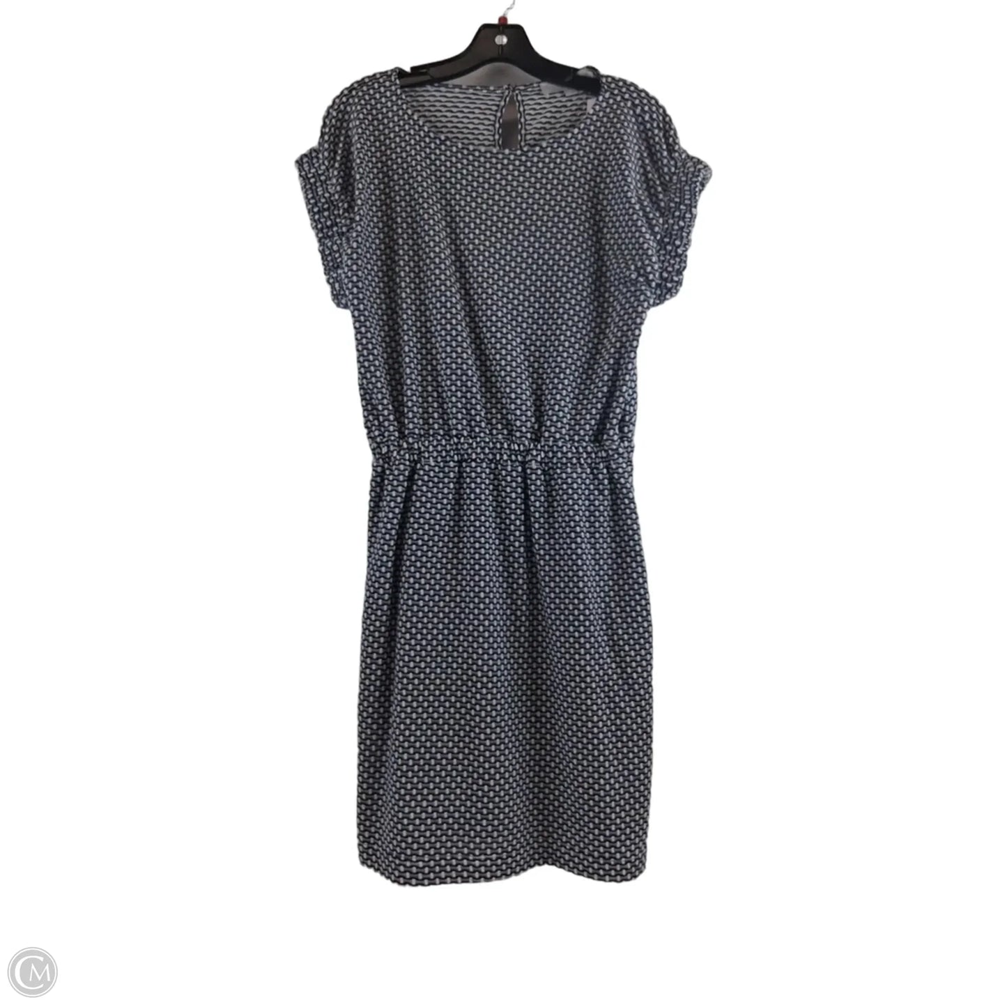 Dress Casual Midi By Loft In Blue & White, Size: Xs