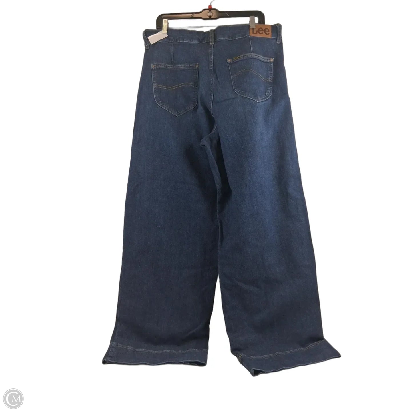 Jeans Wide Leg By Lee In Blue Denim, Size: 16