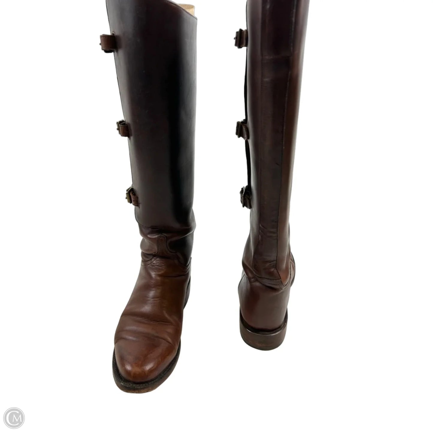Boots Over-the-knee Flats By Lucchese In Brown, Size: 7