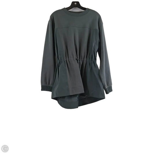 Athletic Top Long Sleeve Crewneck By Athleta In Green, Size: M