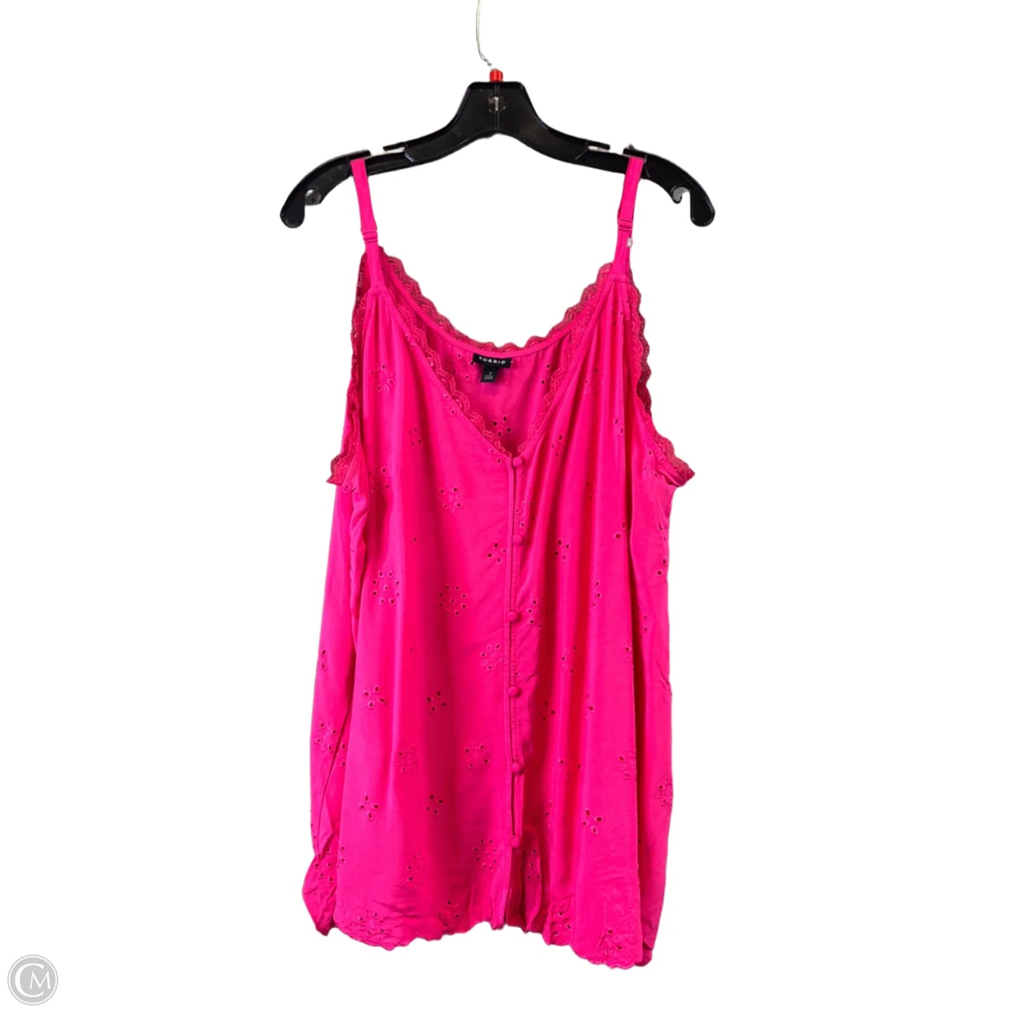 Top Sleeveless By Torrid In Pink, Size: 3x