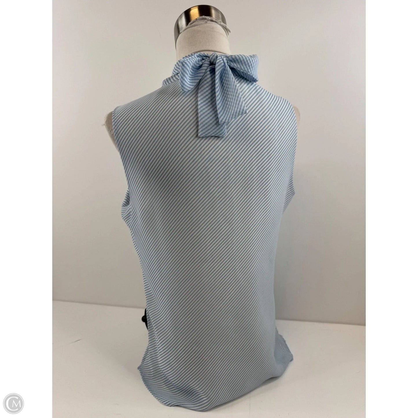 Top Sleeveless By Tommy Hilfiger In Blue & White, Size: S