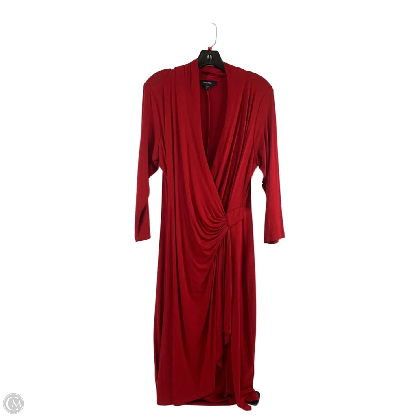 Dress Casual Midi By Karen Kane In Red, Size: L