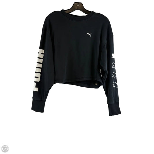 Sweatshirt Crewneck By Puma In Black, Size: S