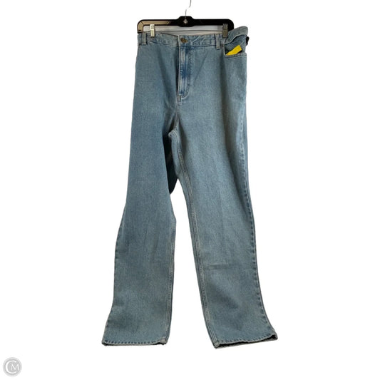Jeans Straight By Lands End In Blue Denim, Size: 18