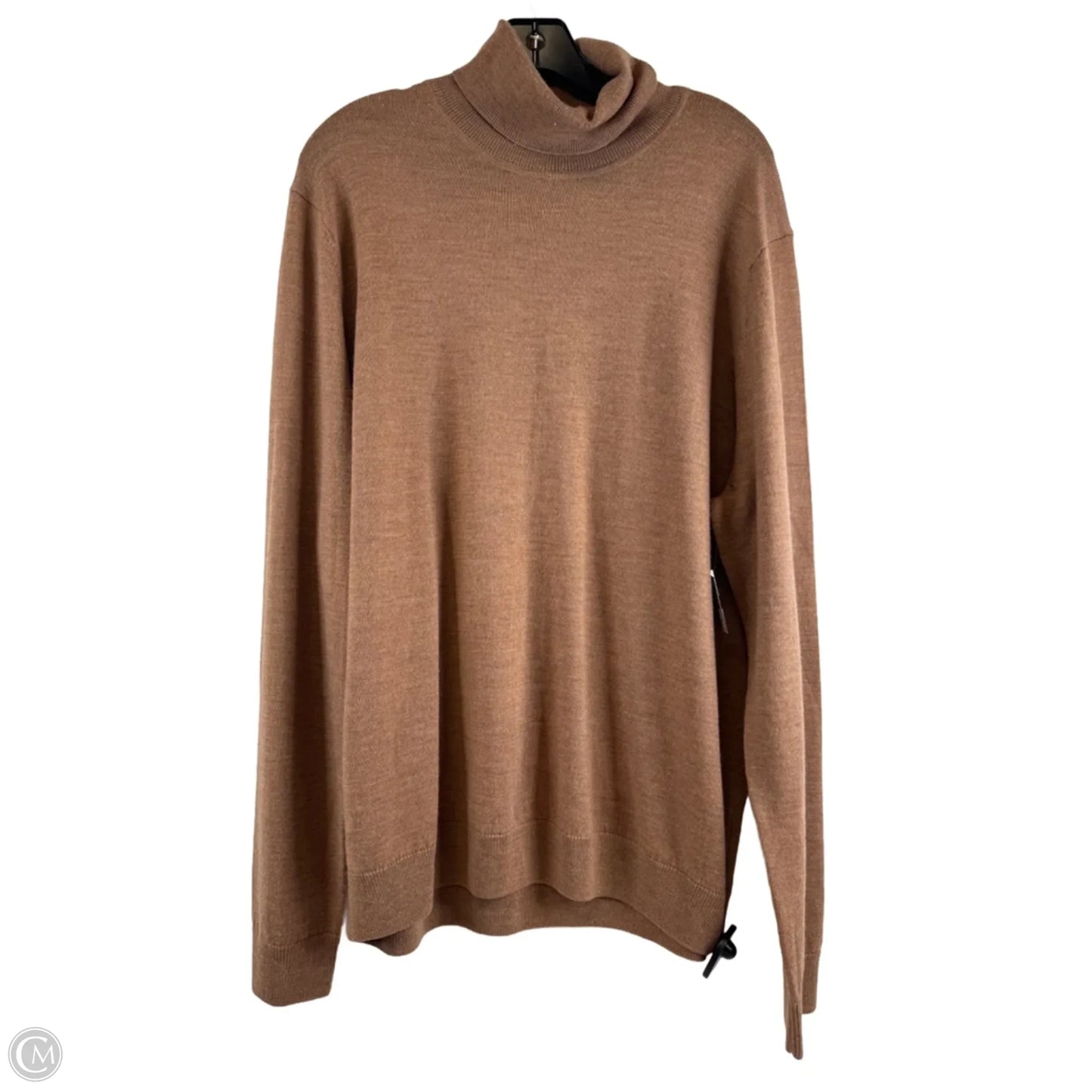 Top Long Sleeve By Nordstrom In Brown, Size: Xl