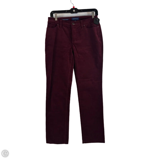 Pants Corduroy By Charter Club In Maroon, Size: 4p