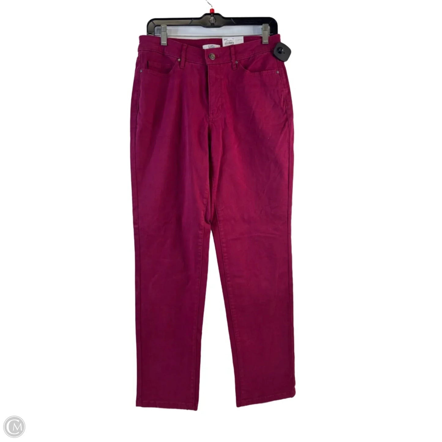 Jeans Straight By Croft And Barrow In Pink, Size: 8