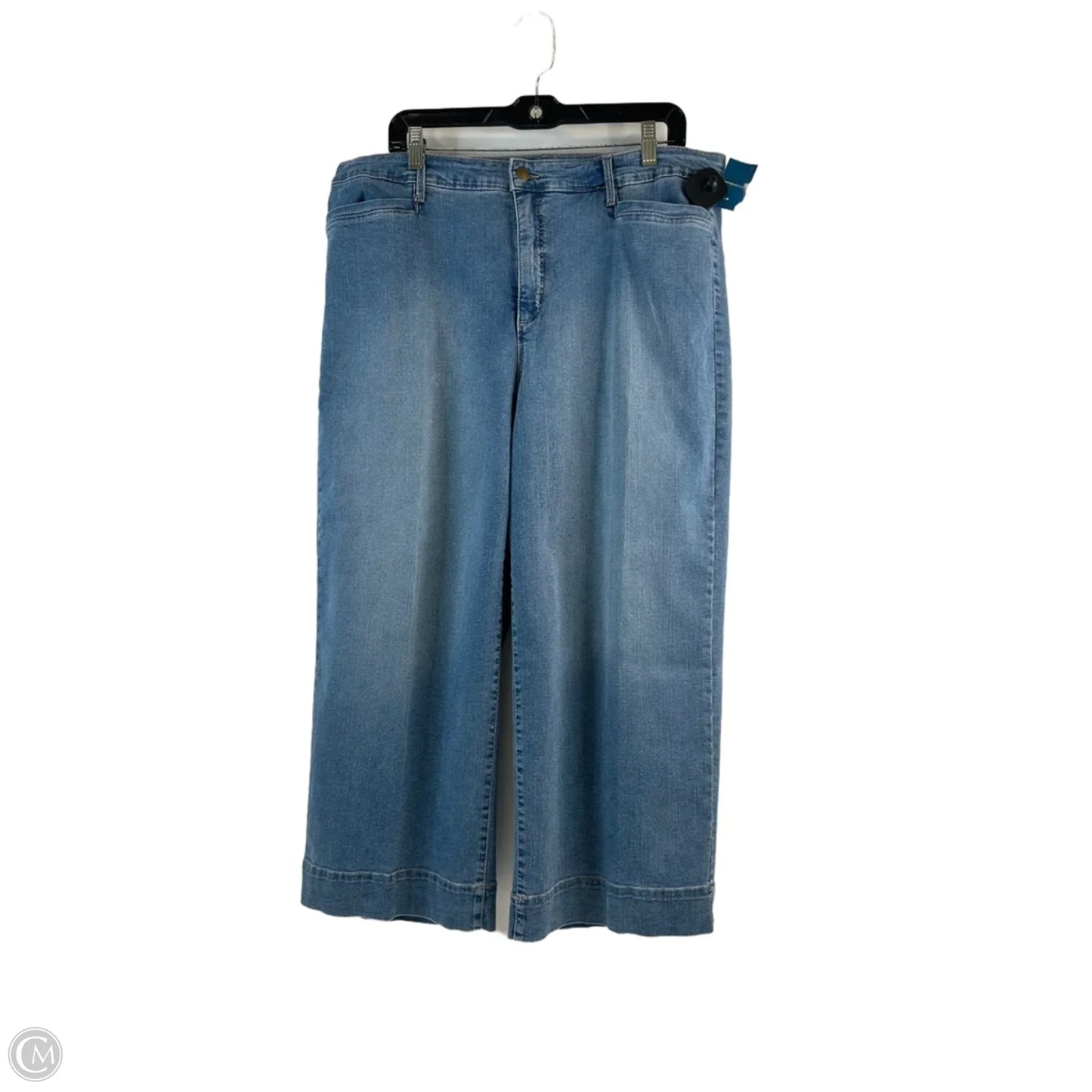 Jeans Wide Leg By Charter Club In Blue Denim, Size: 16