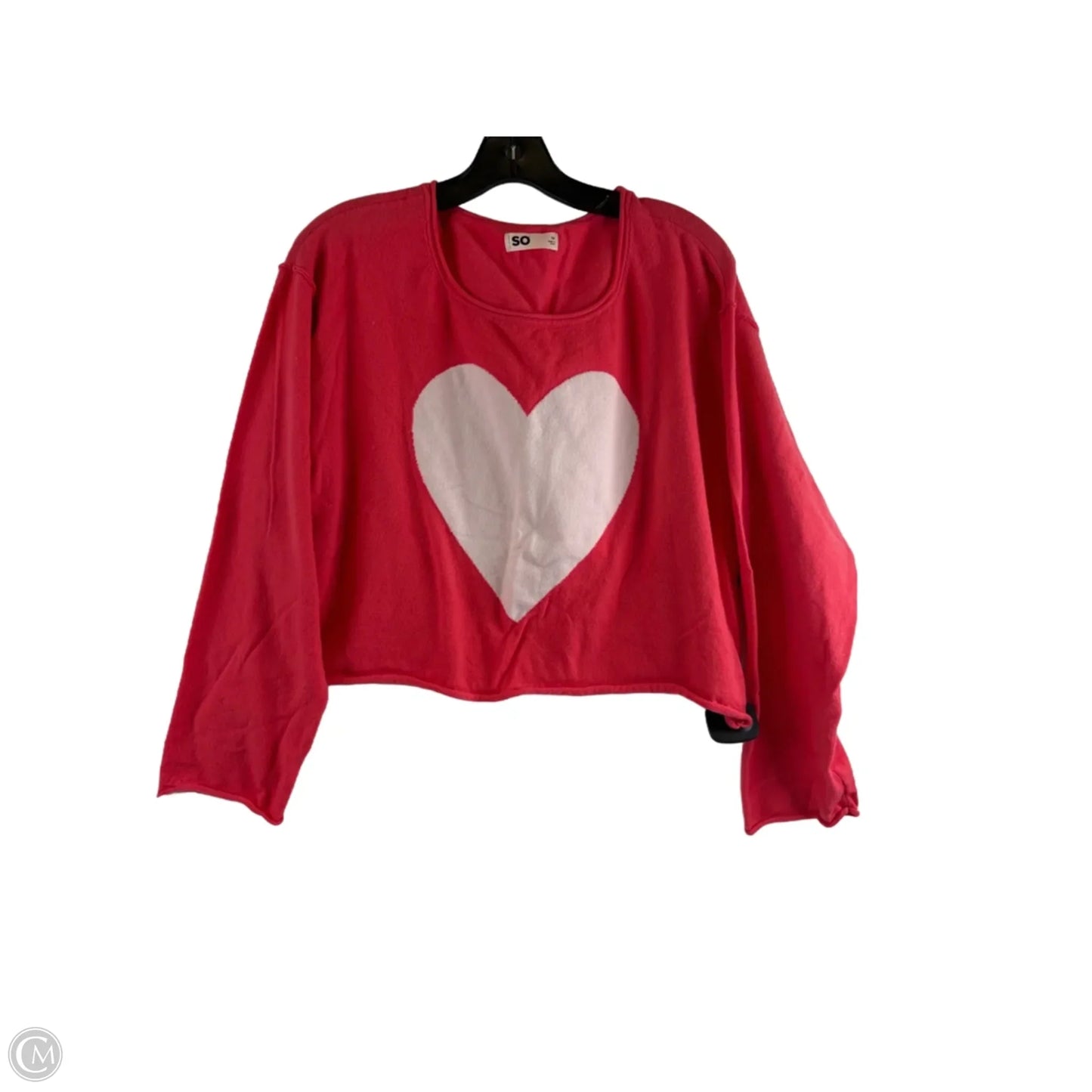 Top Long Sleeve By So In Coral, Size: M