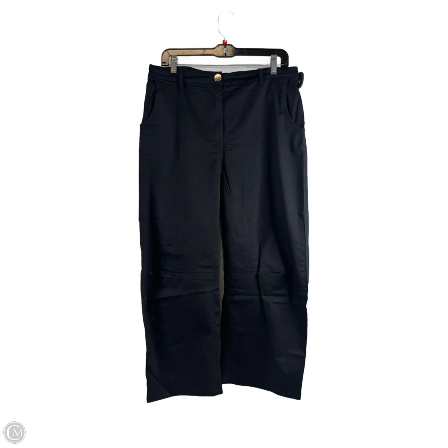 Pants Cropped By Clothes Mentor In Black, Size: 12