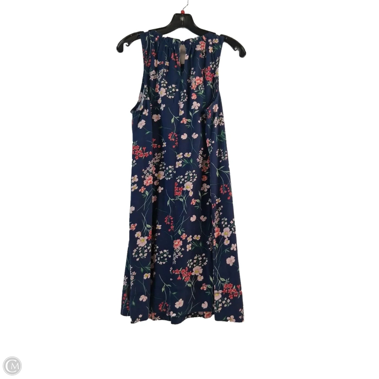 Dress Casual Midi By Loft In Blue & Red, Size: S