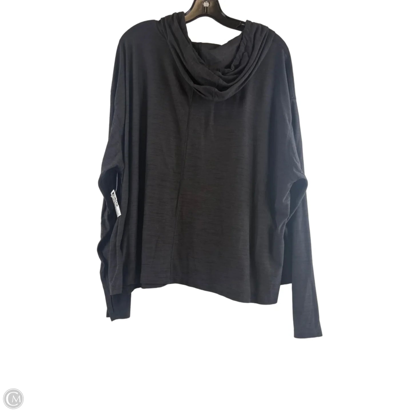 Athletic Top Long Sleeve Hoodie By Old Navy In Grey, Size: 3x