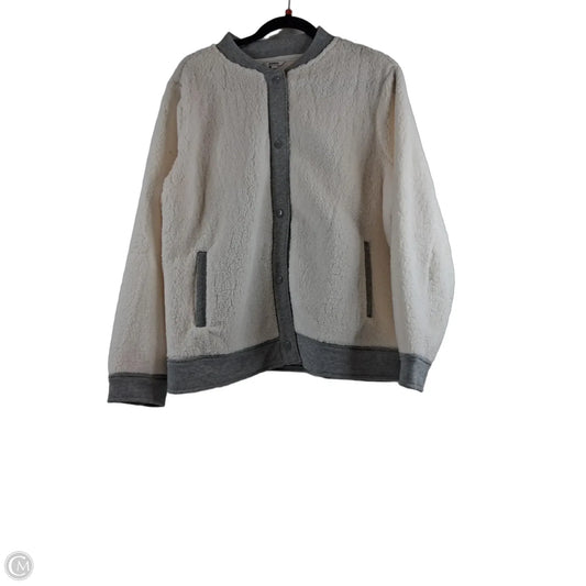 Jacket Faux Fur & Sherpa By Sonoma In Grey & White, Size: Xl