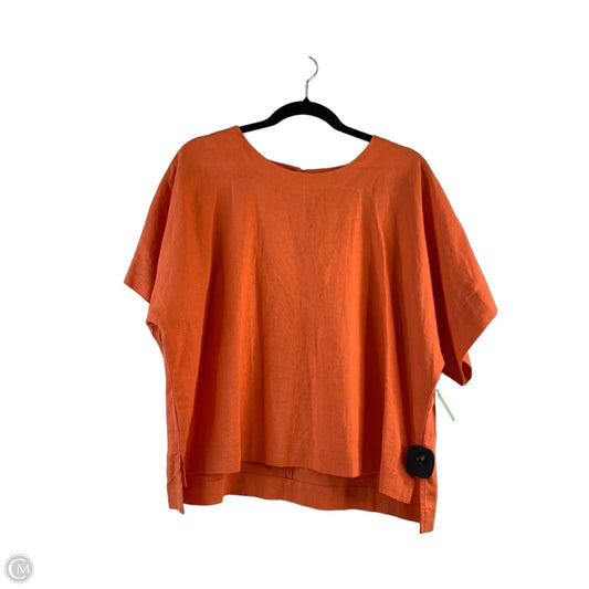 Top Short Sleeve By Anne Klein In Orange, Size: L