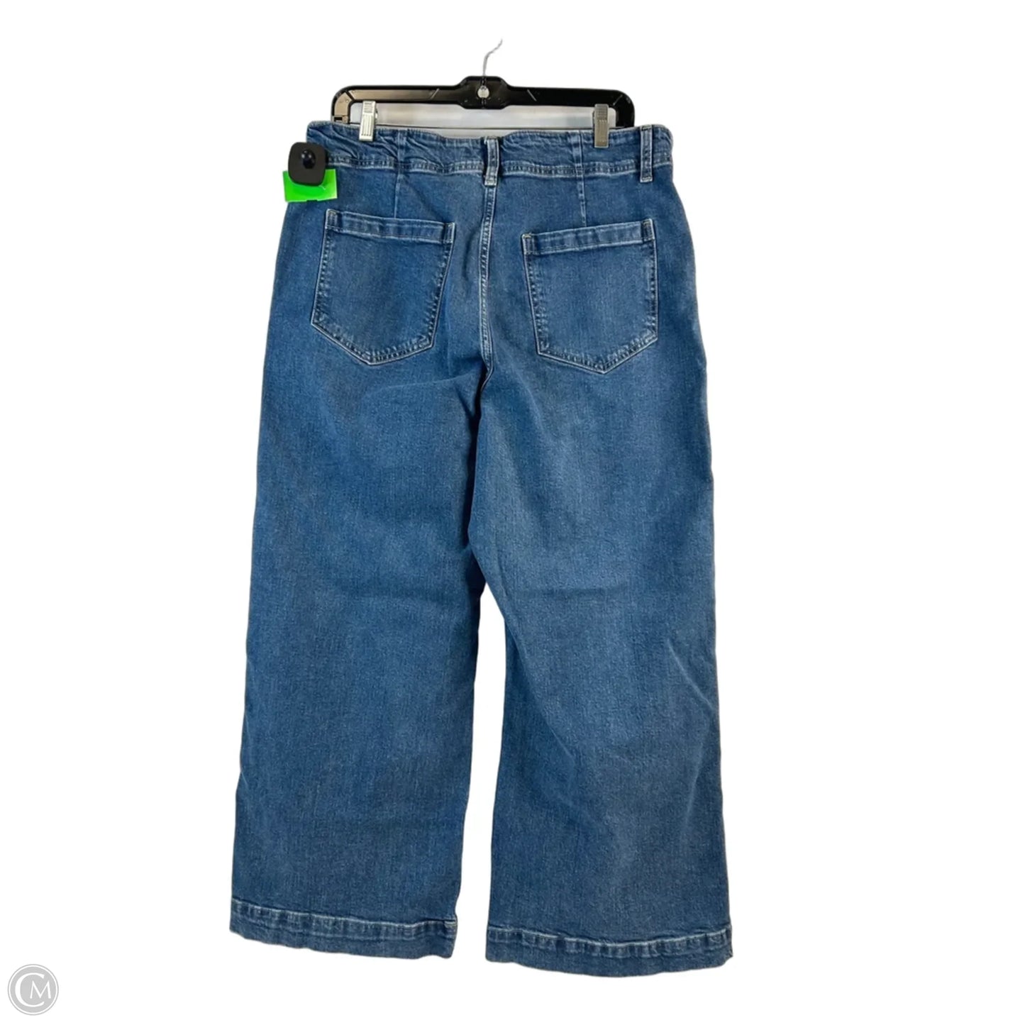 Jeans Cropped By Gap In Blue Denim, Size: 16