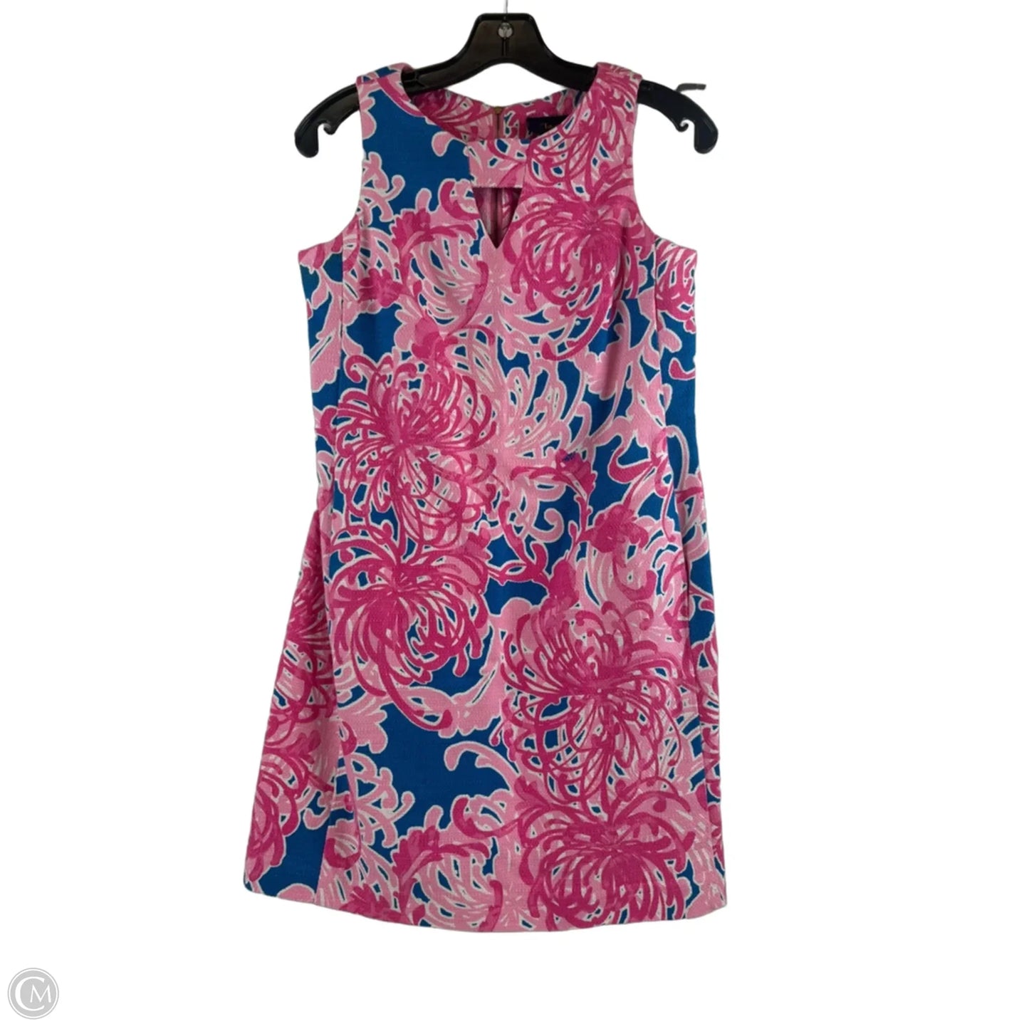 Dress Casual Short By Just Taylor In Blue & Pink, Size: S