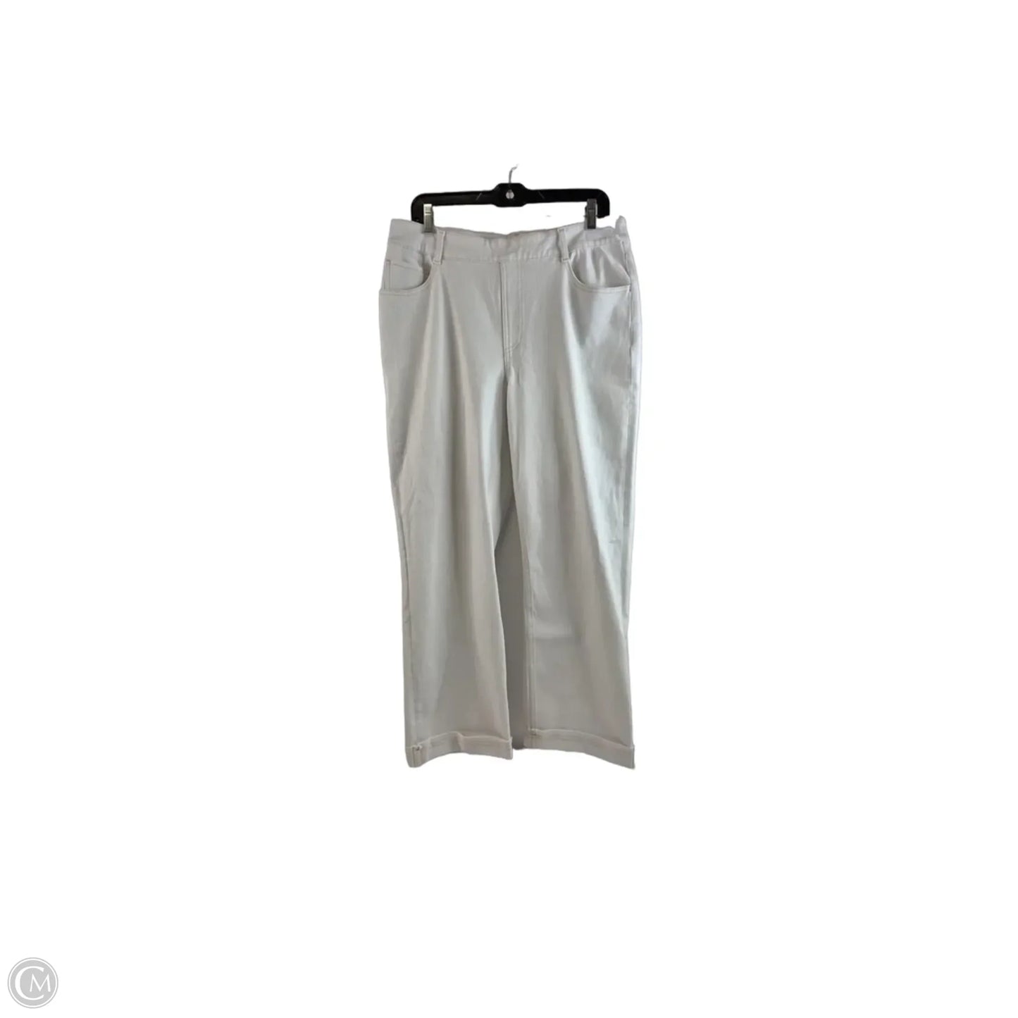 Jeans Cropped By Halara In White, Size: 14
