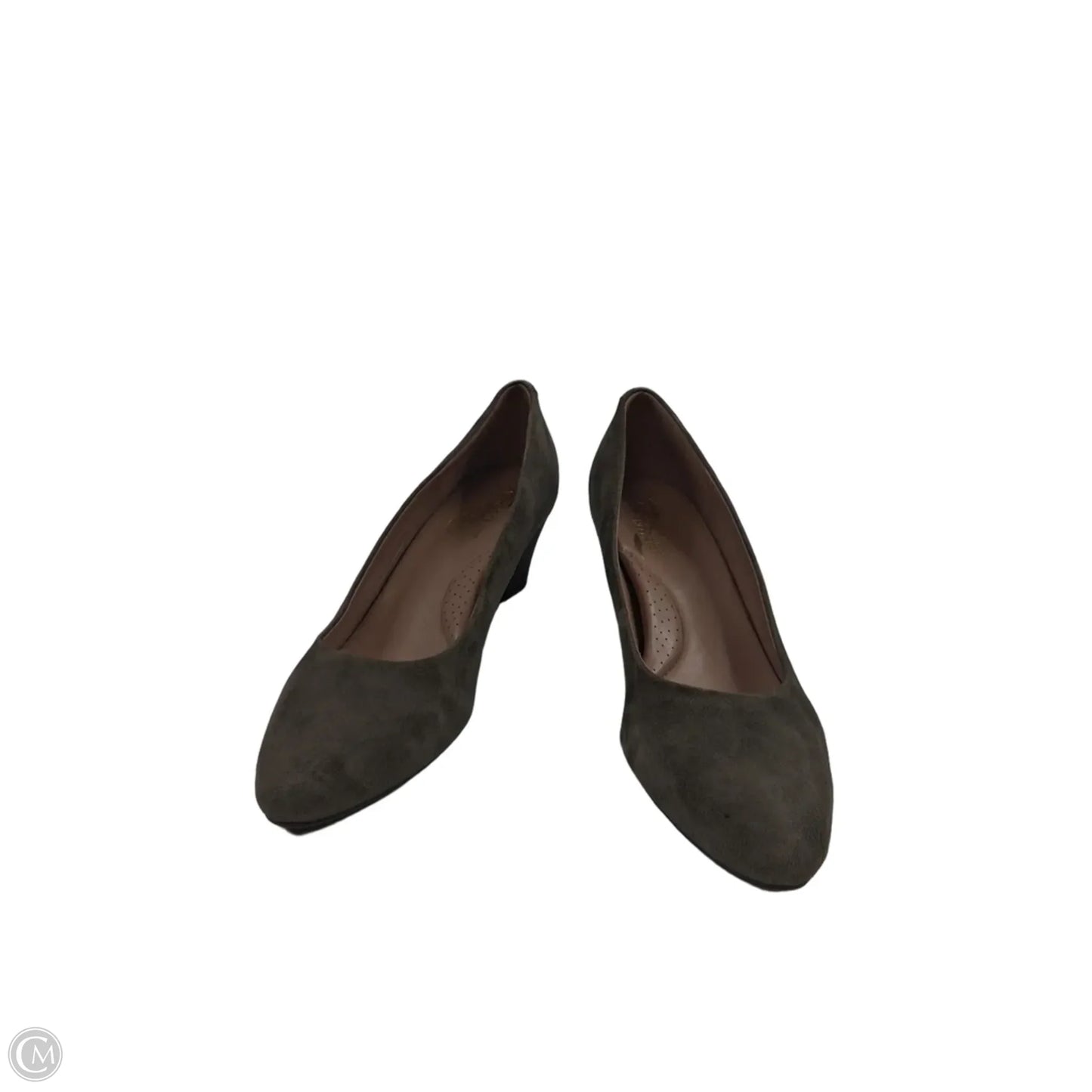 Shoes Heels Wedge By Aerosoles In Green, Size: 9