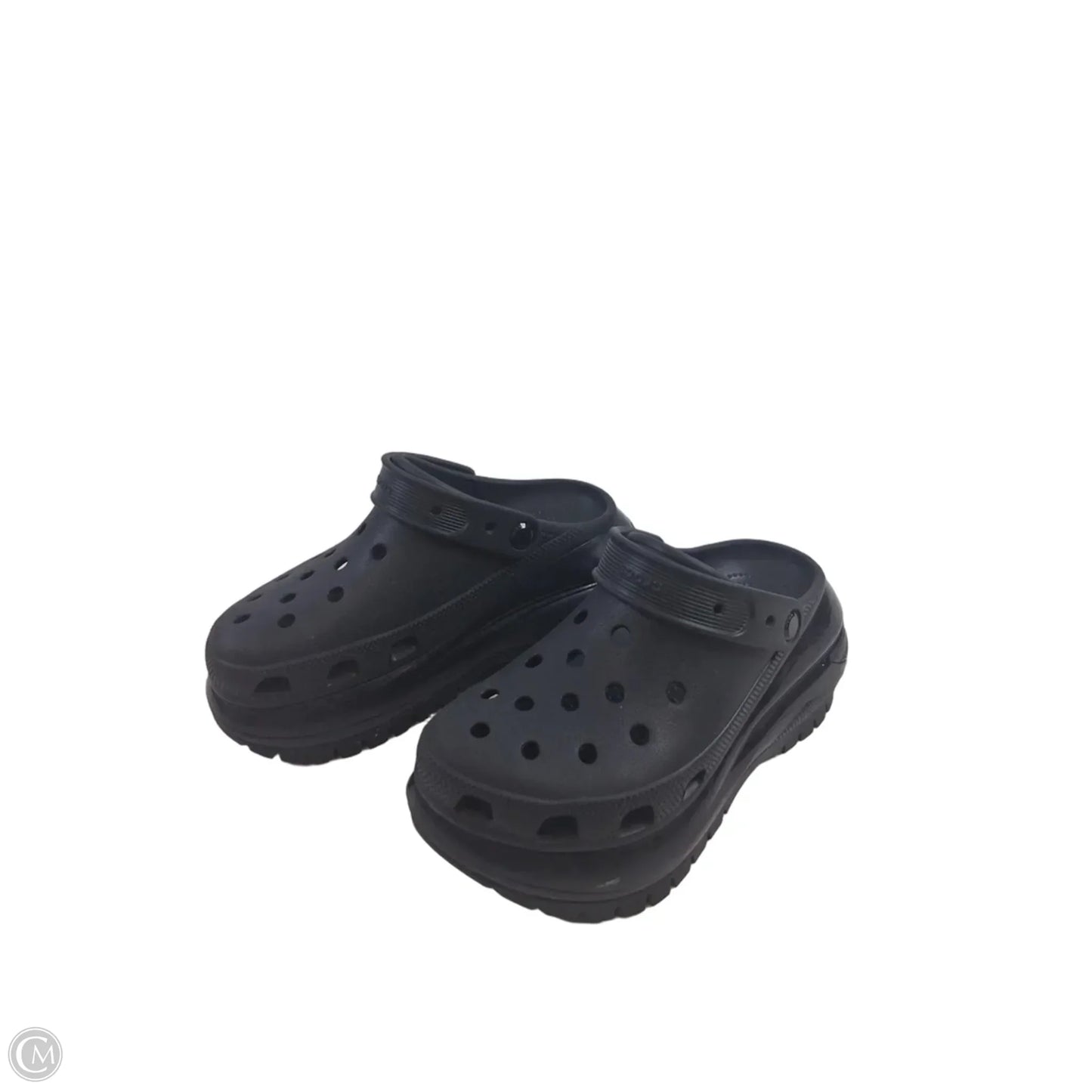 Shoes Heels Platform By Crocs In Black, Size: 7