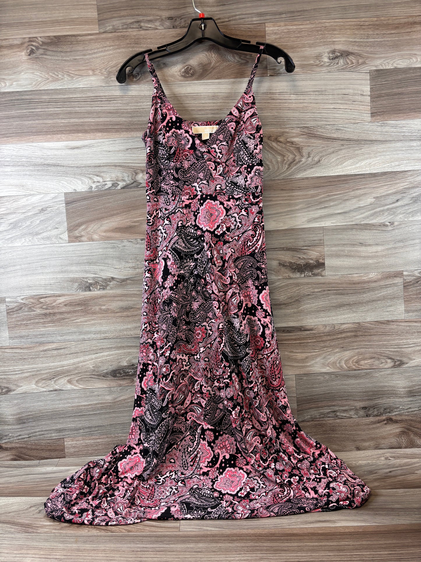 Black & Pink Dress Casual Maxi Michael By Michael Kors, Size S