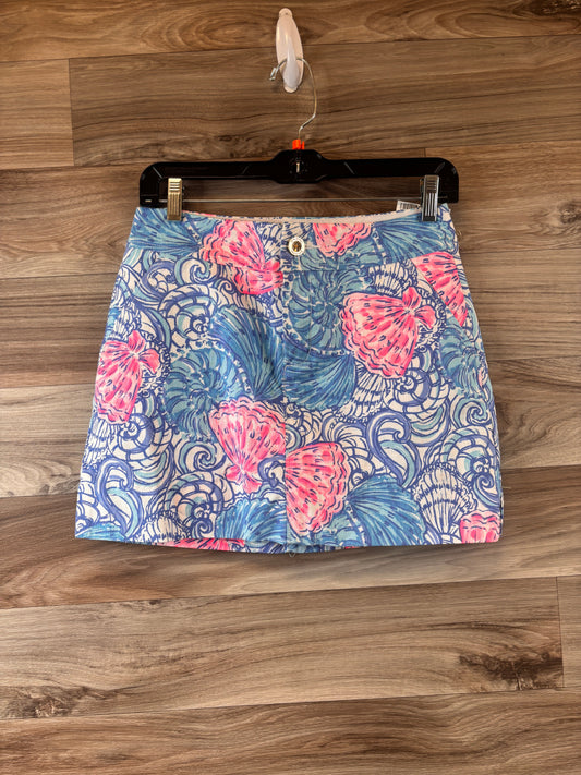 Blue & Pink Skort Designer Lilly Pulitzer, Size 0