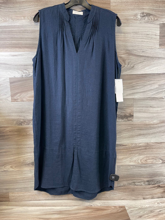 Navy Dress Casual Midi Just Living, Size Xl