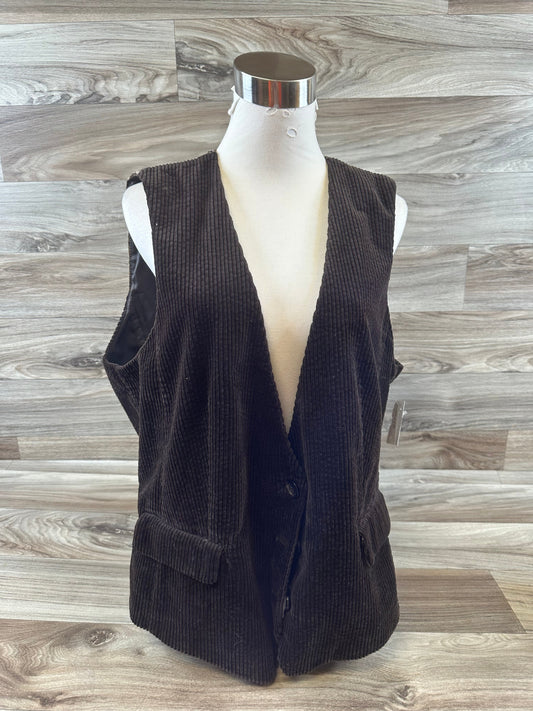 Vest Other By J. Jill In Brown, Size: Xl