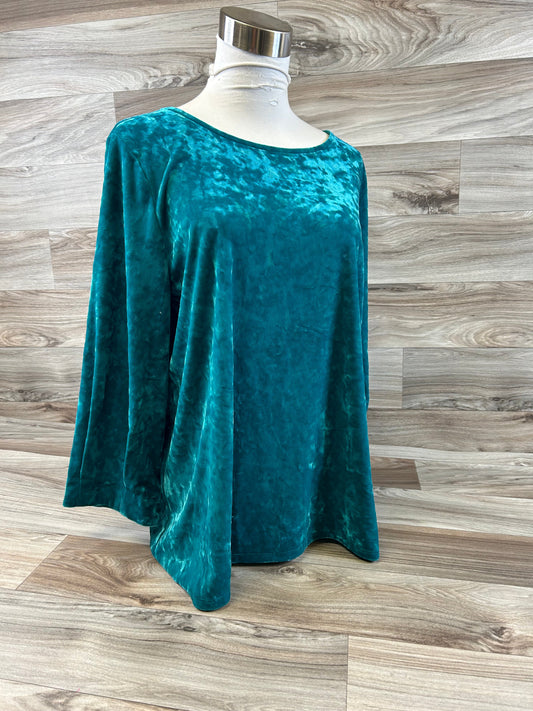 Top 3/4 Sleeve By J. Jill In Teal, Size: L