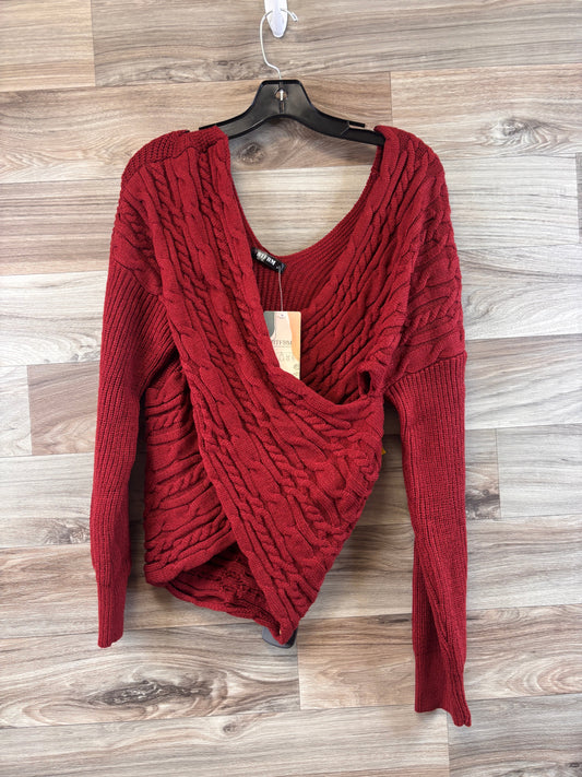 Sweater By Clothes Mentor In Red, Size: M